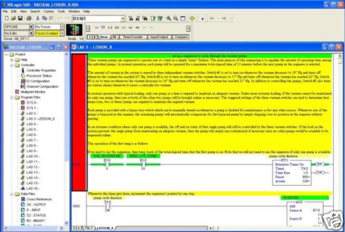 Allen Bradley Programming Lessons RSLogix 500 PLC Training Flash Drive & Videos