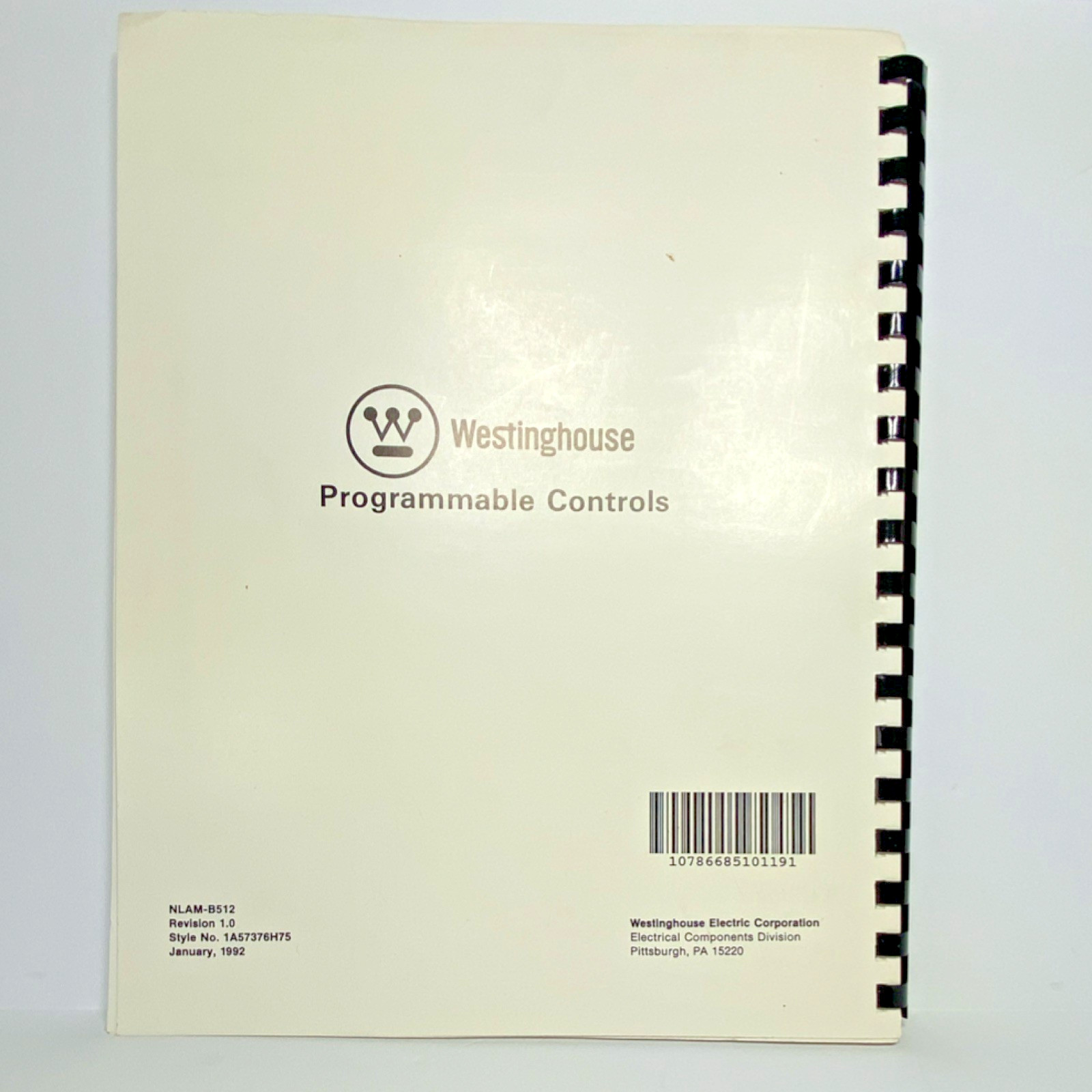 Westinghouse Electric 500 Series Controller Software Manual NLAM-B512 Rev 1.0