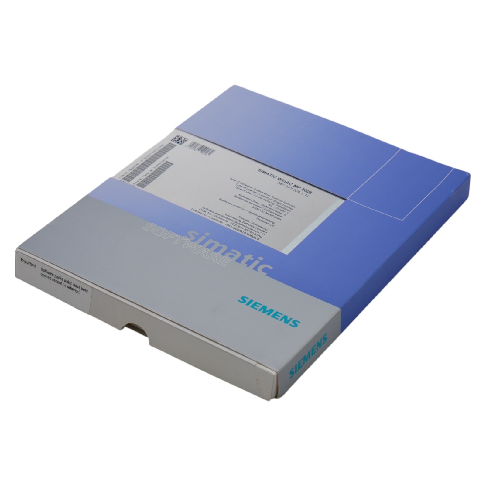 Siemens SIMATIC 6ES7761-5EF01-0YA0 V4.1.1 WinAC MP 277 -Unused/Original Packaging-