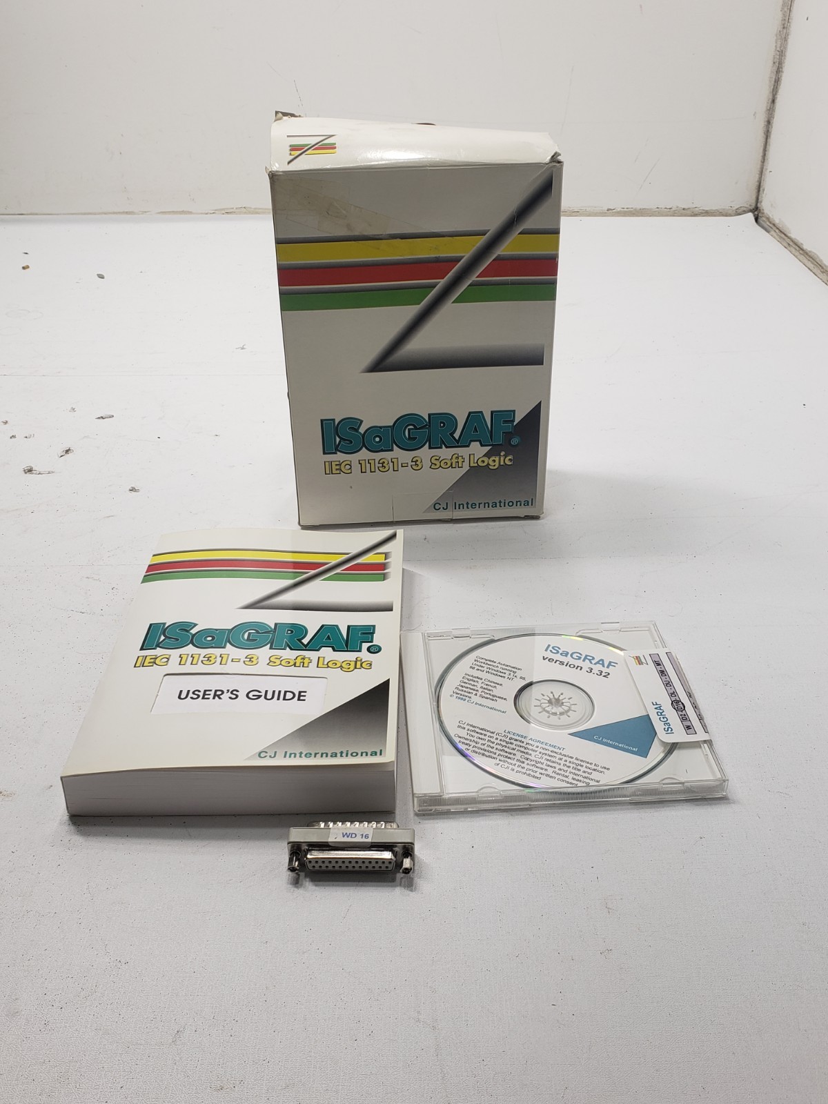 ISaGRAF V3.32 IEC 1131-3 Soft Logic PLC Software CD Manual WD16 Dongle