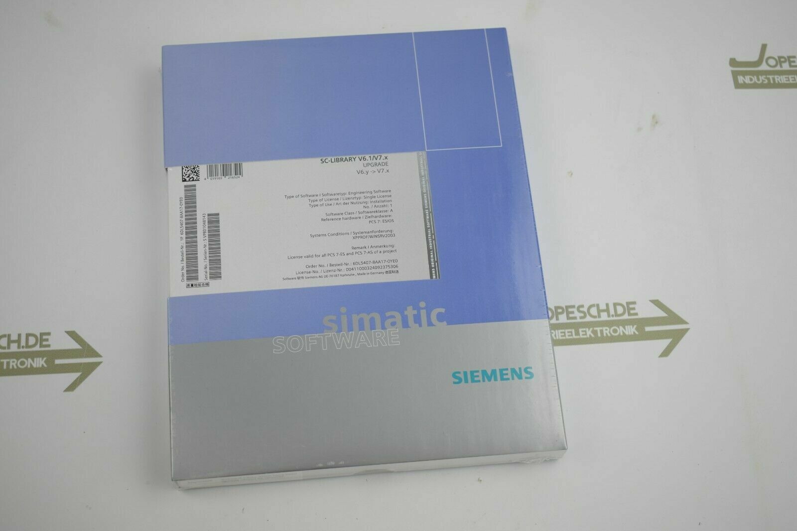 Siemens simatic S7 Software 6DL5 407-8AA17-0YE0 ( 6DL5407-8AA17-0YE0 )
