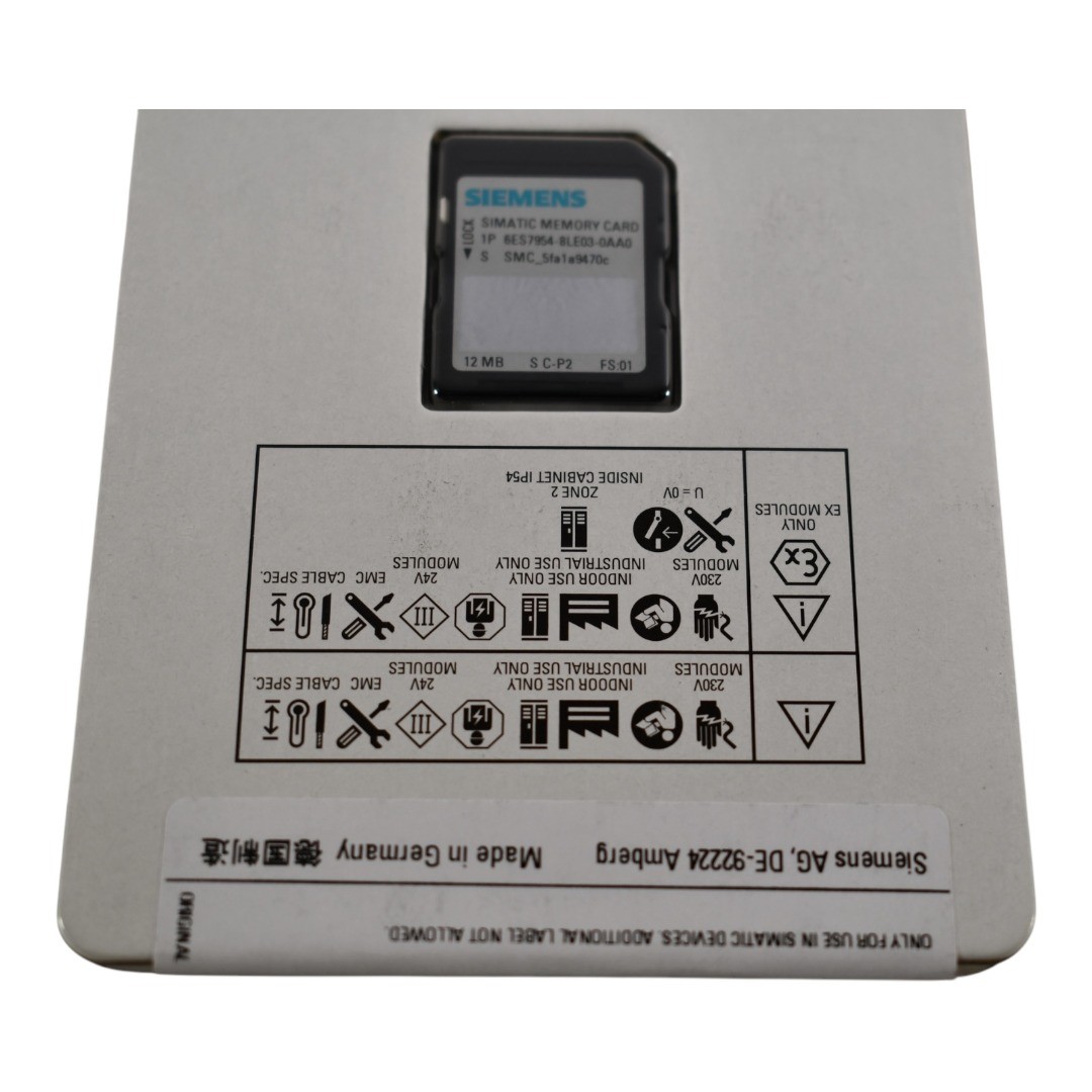 NEW Siemens 6ES7954-8LP03-0AA0 SIMATIC S7, memory cards for S7-1x 00 CPU, 3, 3 V