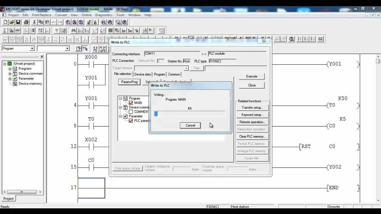 PLC Starter Kit Win 11 Ladder Logic Professional Programmable Controller. GX-DEV