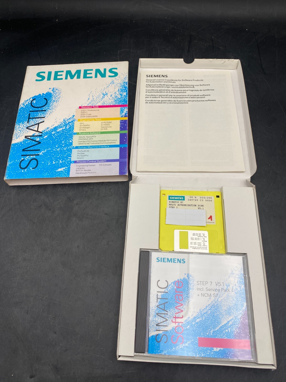 Siemens Simatic Step 7 V5.2 Upgrade + Ncm S7 Serv Pack 1 6Es7810-4Cc06-0Yx4