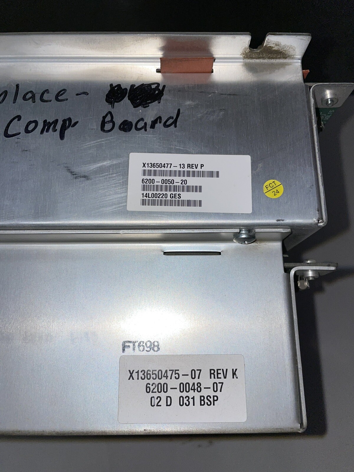 TRANE CHILLER MODULE X13650477-13 Rev P , 6200-0050-20 , X13650475-07 Rev K ,