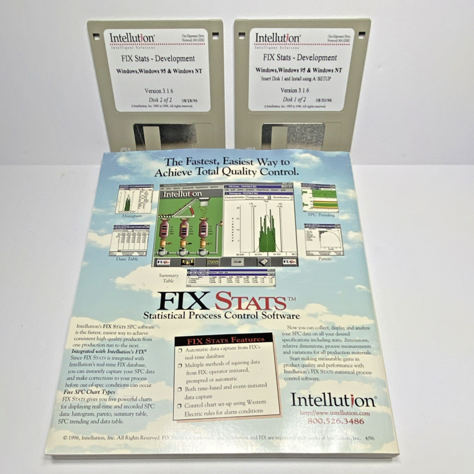Intellution FIX Stats Dev Software v3.1.6 Windows 95/NT Manual 2 Disks