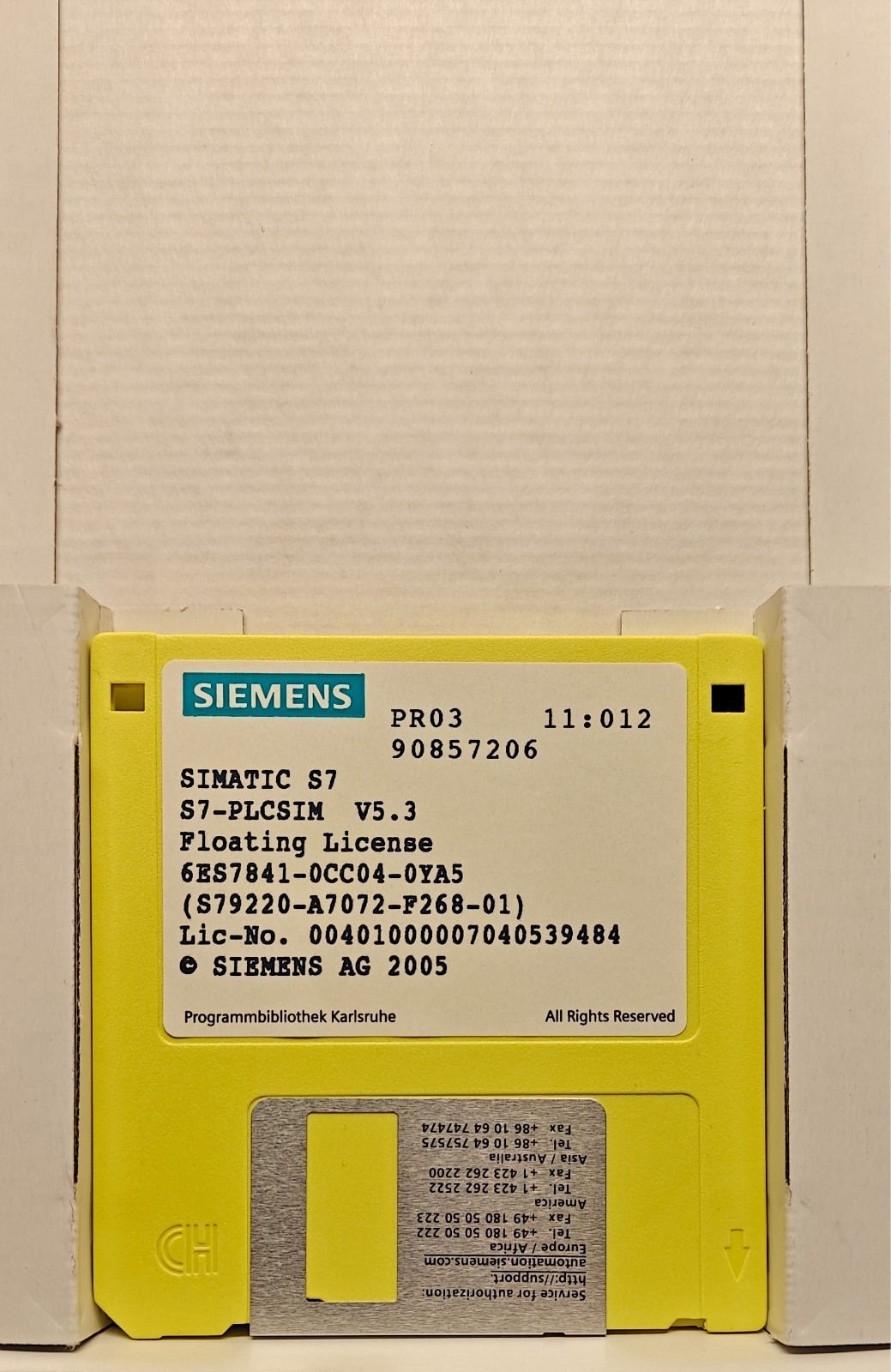 6ES7841-0CC04-0YA5 SIMATIC S7-PLCSIM V5.3