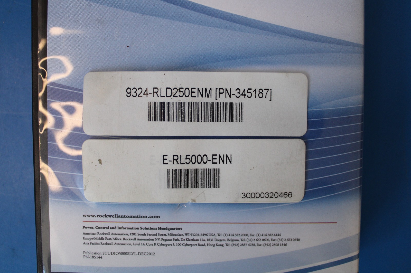 Allen-Bradley 9324-RLD250ENM Studio 5000 Professional RSLogix 5000 Rockwell