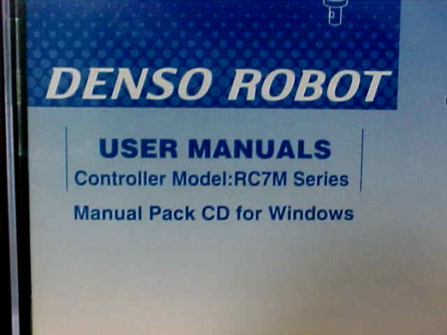 DENSO ROBOT USER MANUALS RC7M SERIES DISC SJ