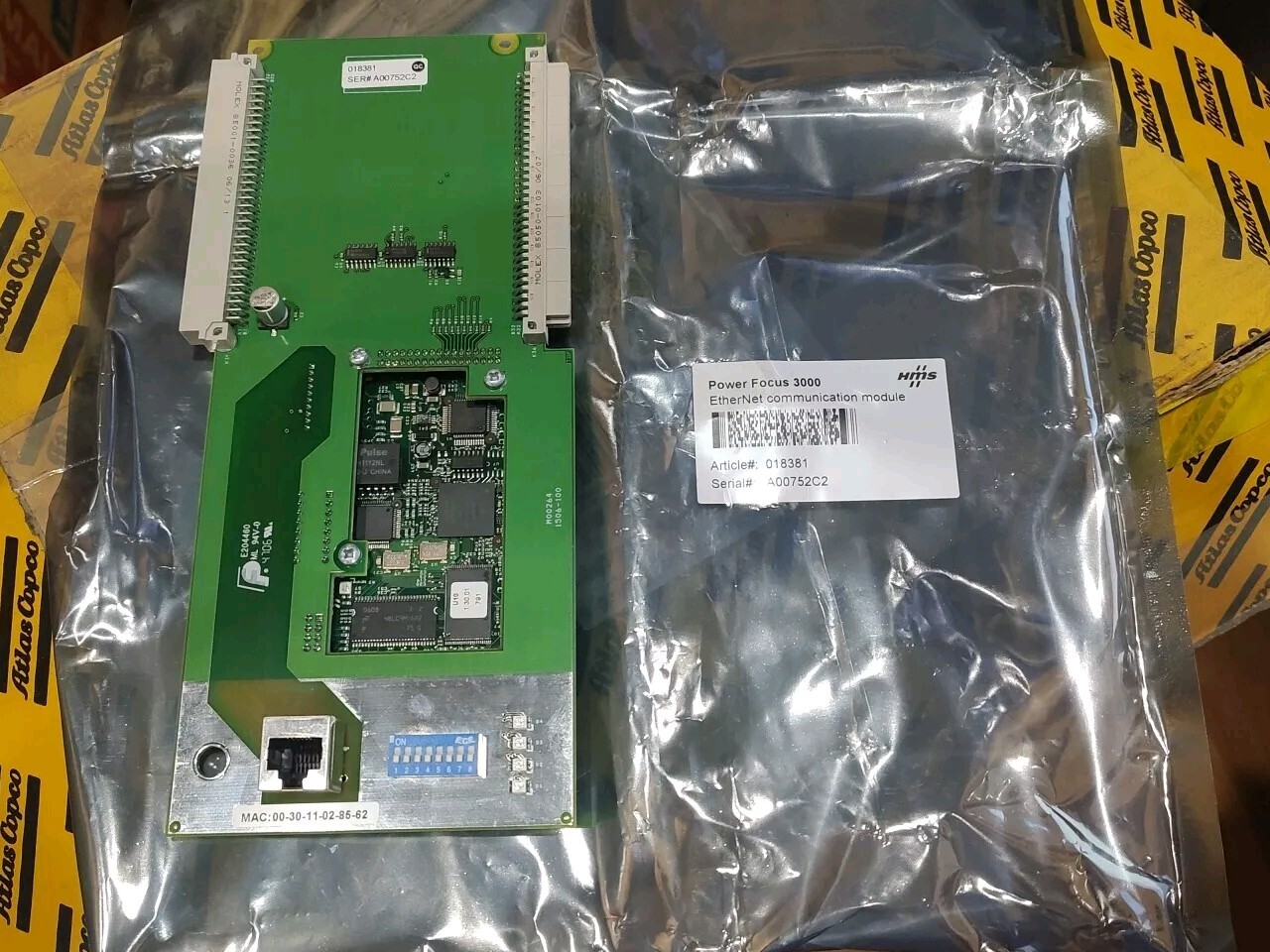 Atlas Copco 018381 Power Focus 3000 EtherNet Comm Module