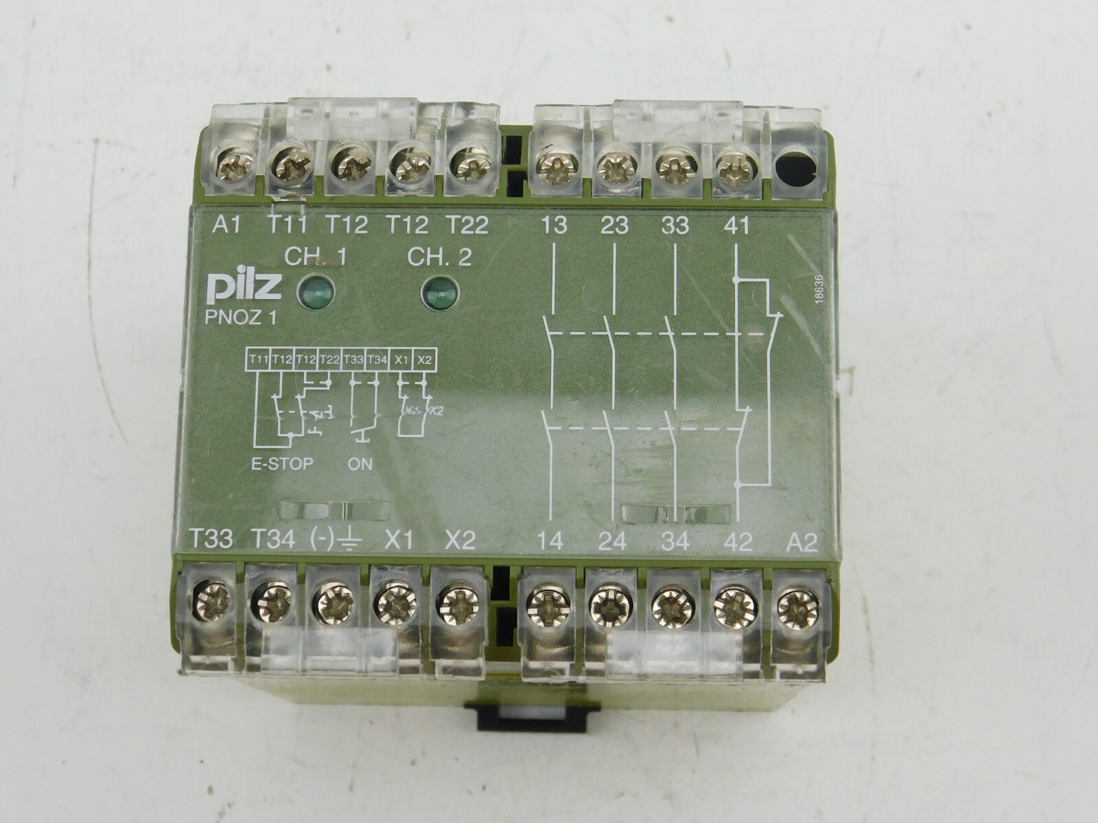 Pilz Pnoz 1 230vac 3S10 230 Acc 6.0VA 50-60Hz AC15 : 230V 5.0A Dc13 : 24V 7.0