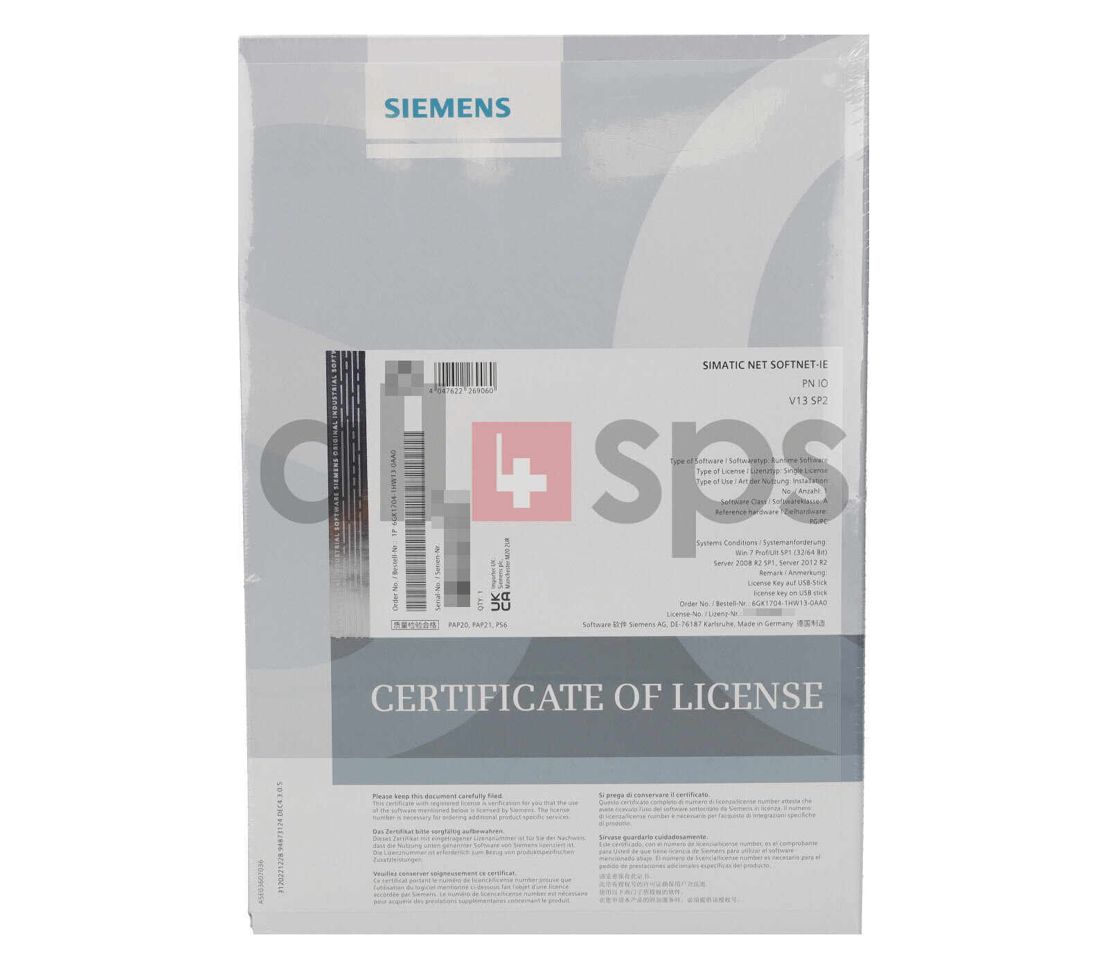 SIMATIC NET SOFTNET-IE PN IO V13 SP2 – 6GK1704-1HW13-0AA0 (NS)