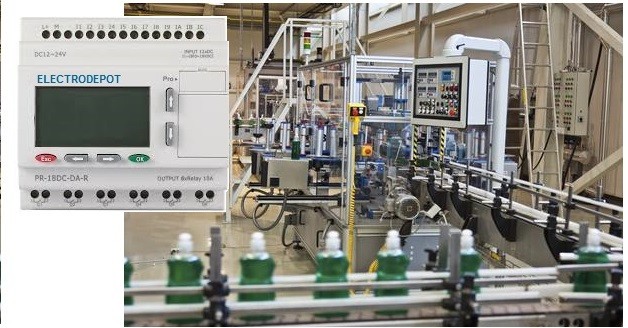 PLC Kit Programmable Controller Software 8 in, 4 Out, HMI, LAN, & USB interface