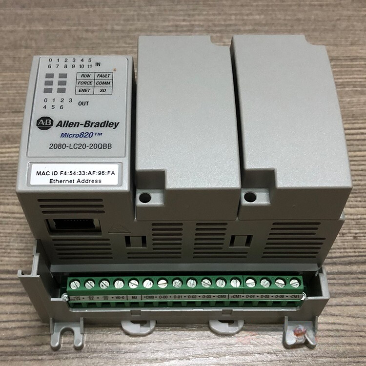 Allen-Bradley Micro820 Programmable CCW PLC Trainer 2080-LC20-20QBB