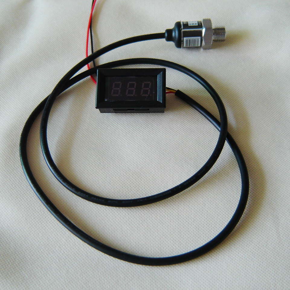 1PC pneumatic shock digital pressure gauge Small panel mounting Pressure gauge