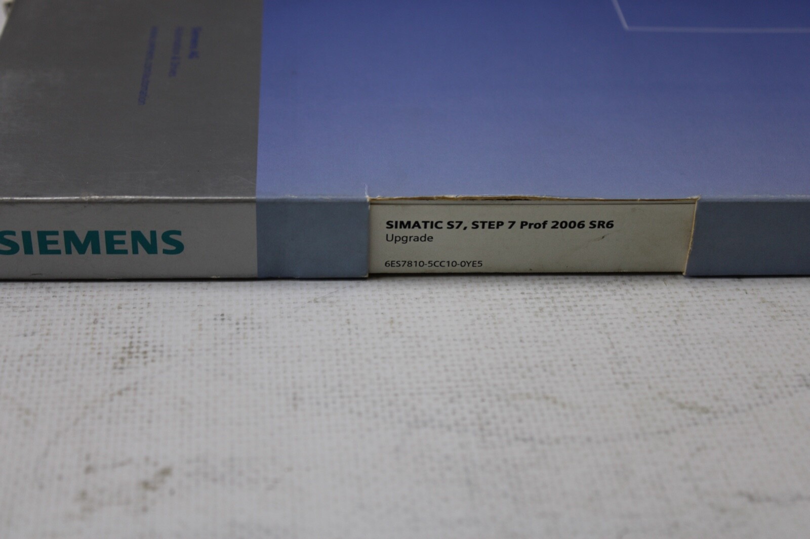 Siemens SIMATIC S7, 6es7810-5cc10-0ye5 licence, STEP 7 PROF 2006 SR6 Upgrade