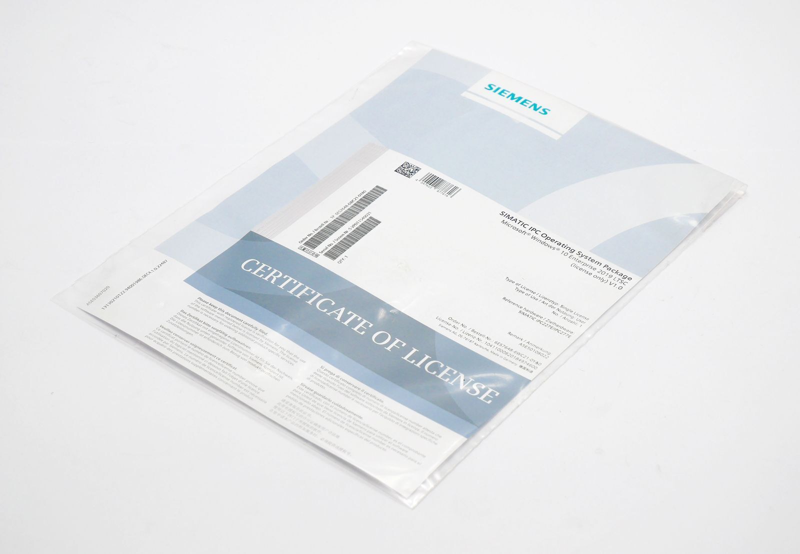 Siemens Simatic S7 6ES7648-6WC21-0YA0 V1.0 IPC Operating System Package -sealed-