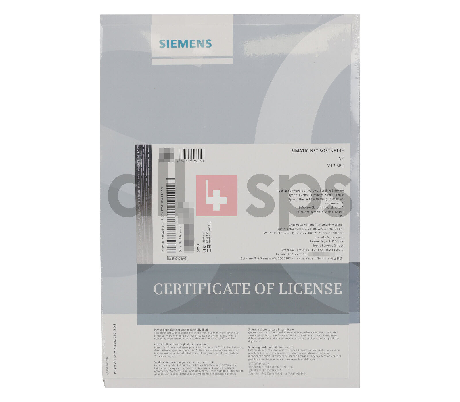 SIMATIC NET SOFTNET-IE S7 V13 SP2 – 6GK1704-1CW13-0AA0 (NS)