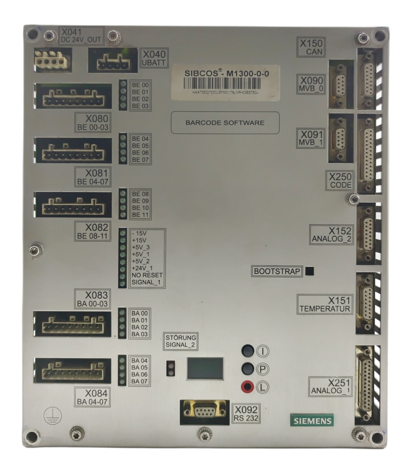 SIEMENS SIBCOS SIBCOSM1300 M1300-0-0 Barcode Software Control Unit Master