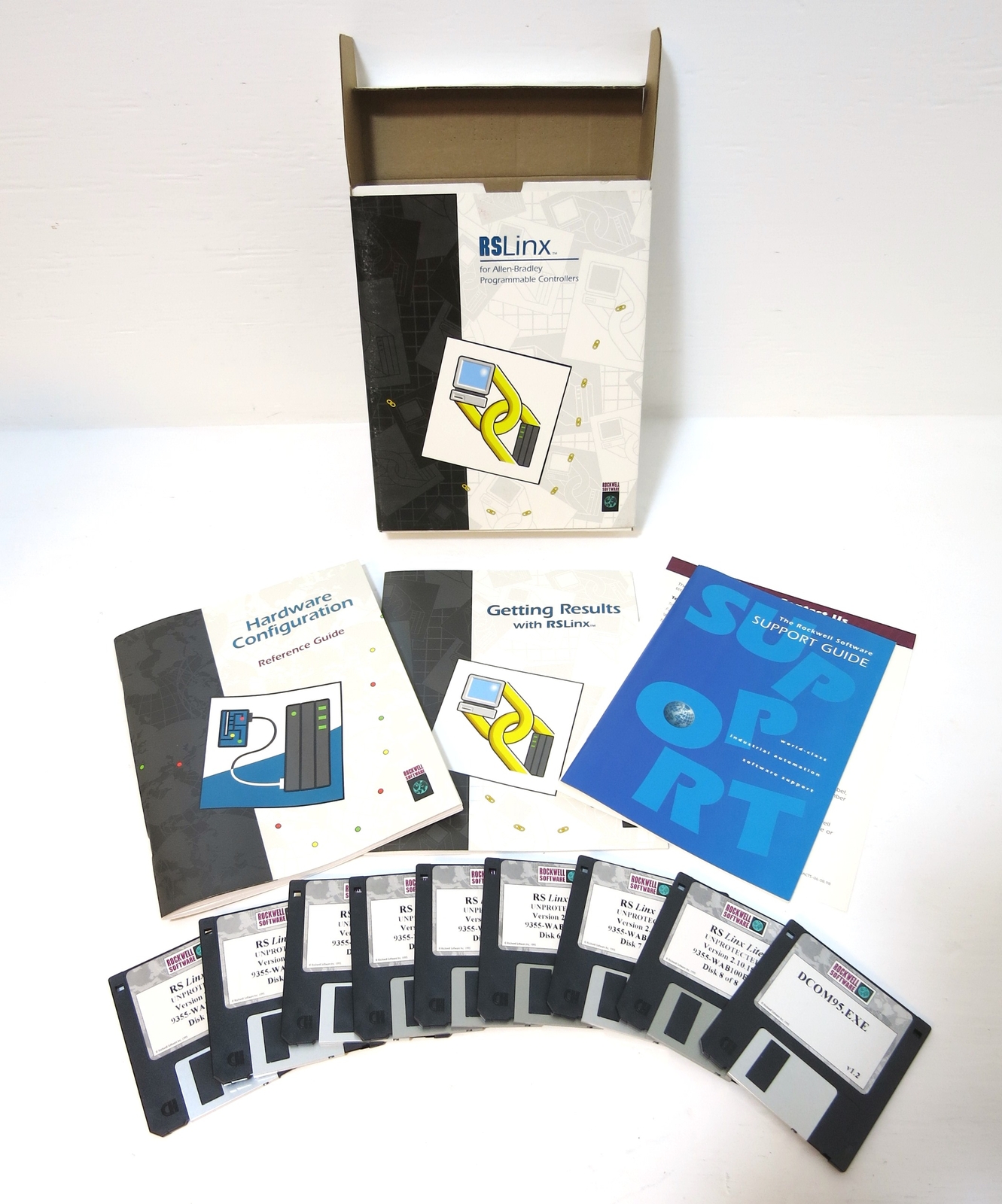 Allen Bradley 9355WAB100END RSLinx Lite PLC Software Rev 2.10.18 9355-WAB100END