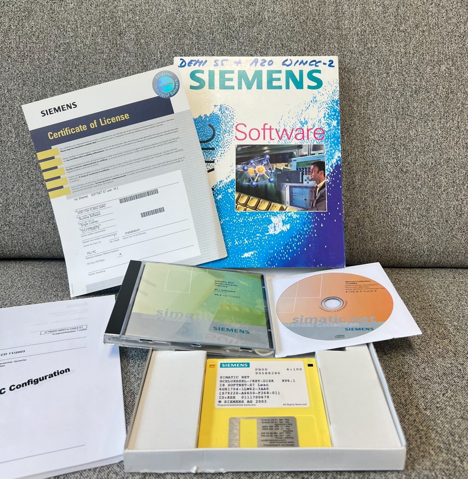 Siemens 6GK1704-1LW62-3AA0 SIMATIC NET PCS 7 Software License Used