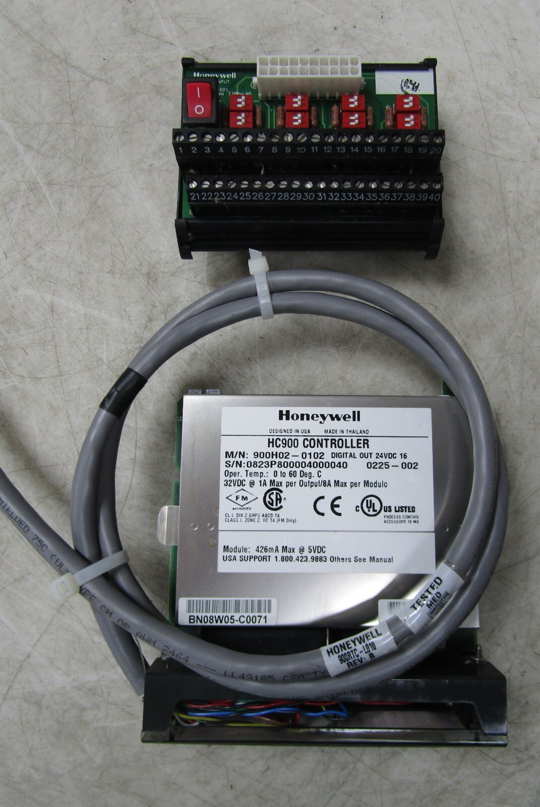 💥HONEYWELL 900H02-0102 DIGITAL OUTPUT 24 VDC W/ 900RTA-L001 ANALOG INPUT