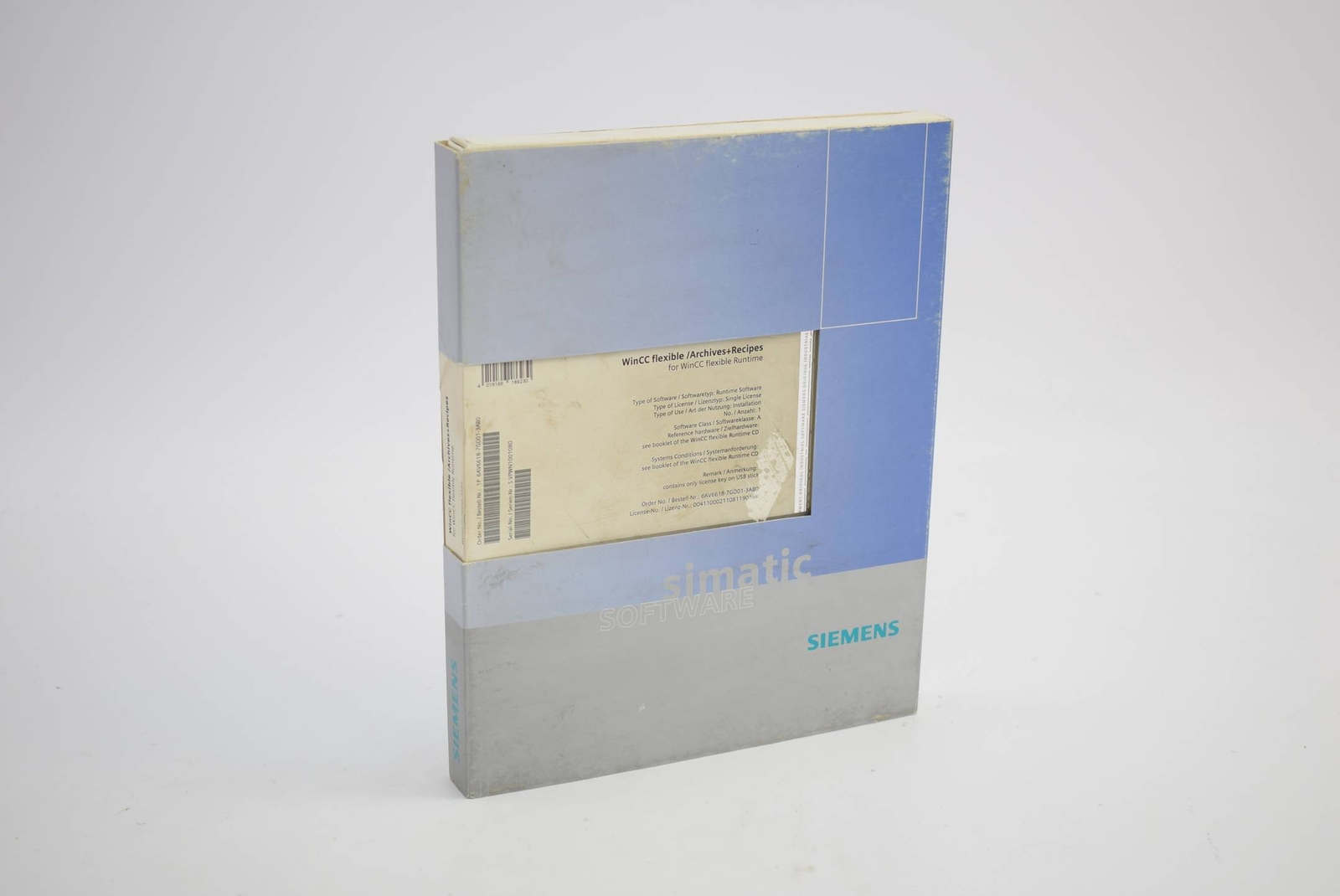 Siemens WinCC flexible / Archives+Recipes 6AV6618-7GD01-3AB0