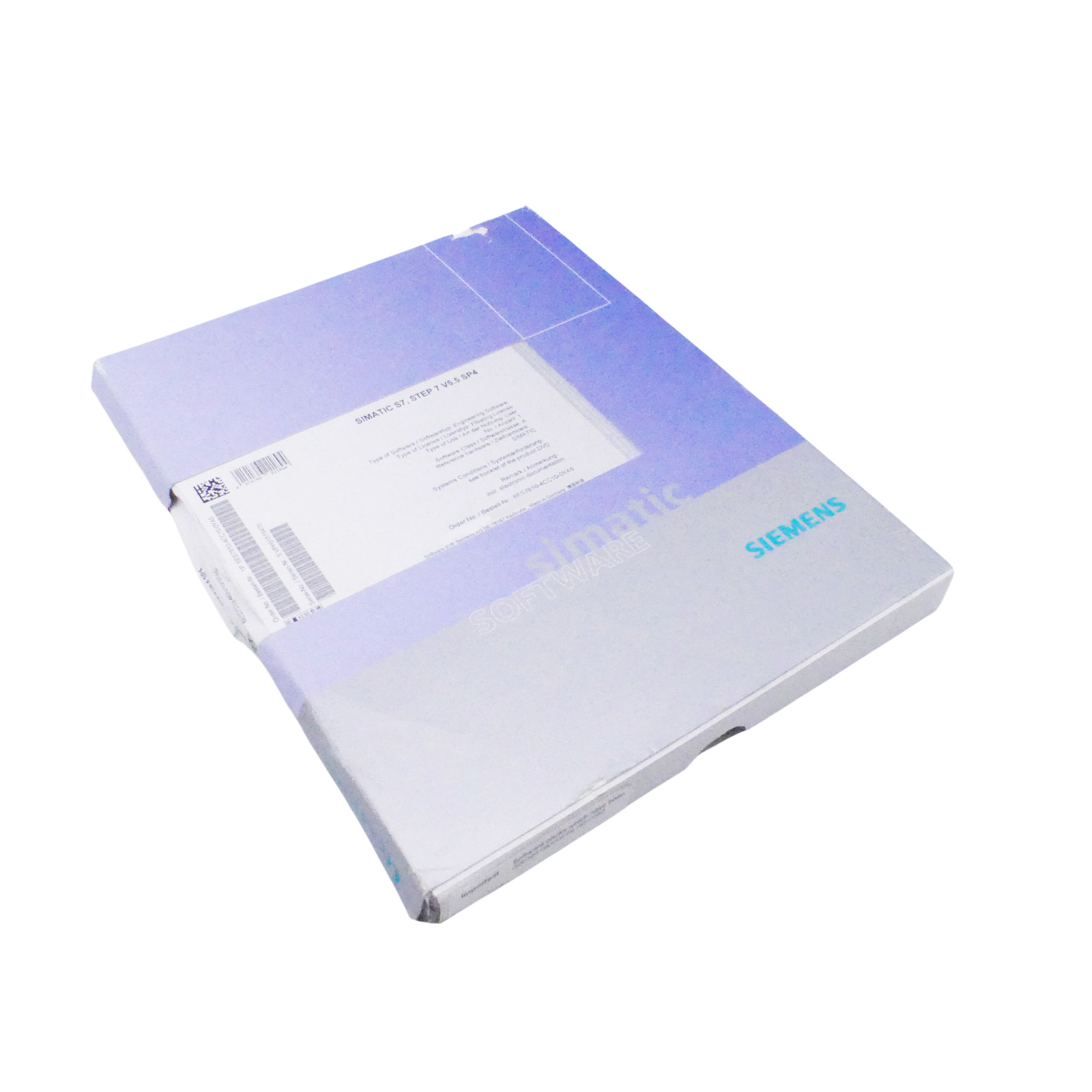 SIEMENS SIMATIC STEP 7 6ES7 810-4CC10-0YA5 6ES7810-4CC10-0YA5 Software -Unused-
