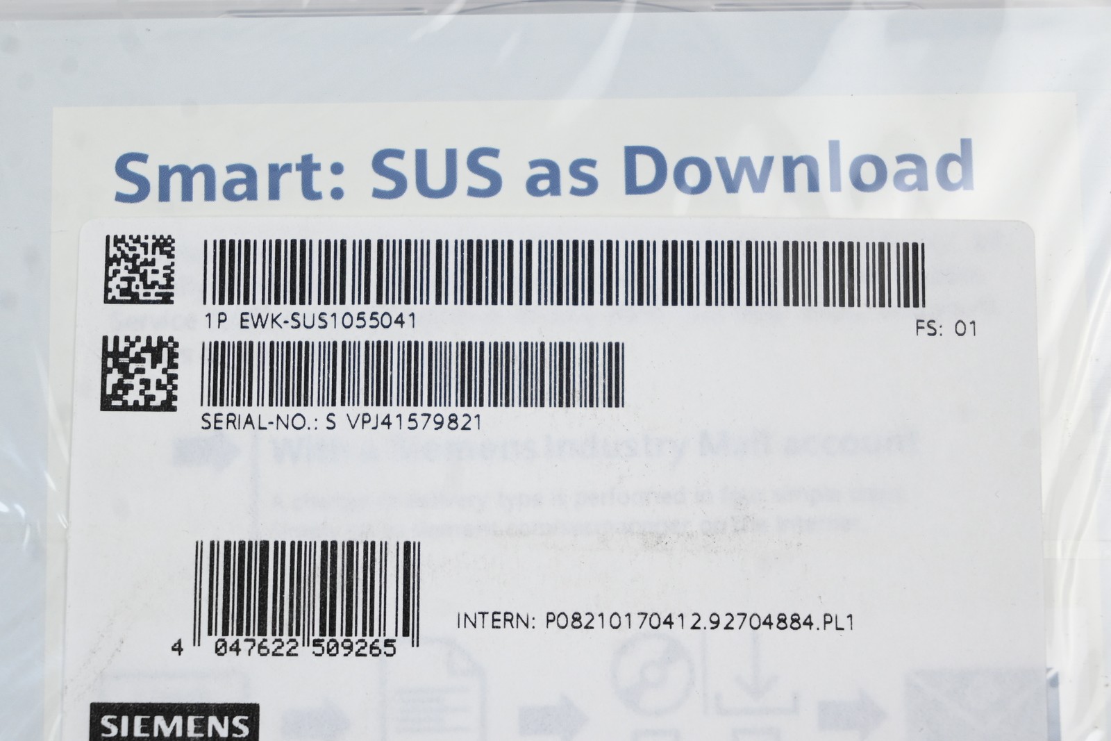Siemens Software Update Service Step 7 Professional EWK-SUS1055041