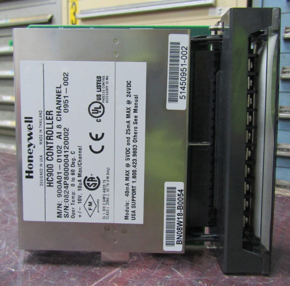 💥 HONEYWELL HC900 CONTROLLER AI 8 CHANNEL 24 VDC 40 mA 900A01-0102