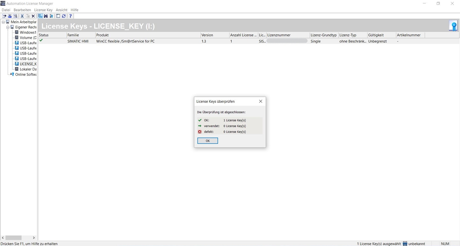 Siemens simatic single Lizenz Key 6AV6618-7BD01-3AB0 ( 6AV6 618-7BD01-3AB0 )
