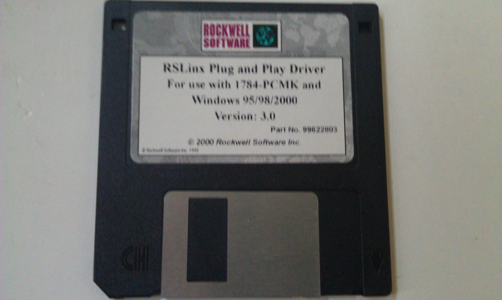 3.5″ Floppy Rockwell RSLinx Plug and Play Driver for 1784-PCMK Windows 95/98