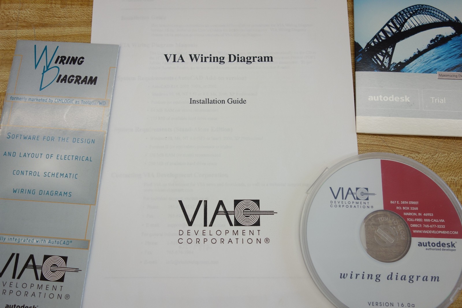 AUTOCAD 2002 Trial with VIA Wiring Diagram Electrical Autodesk Software