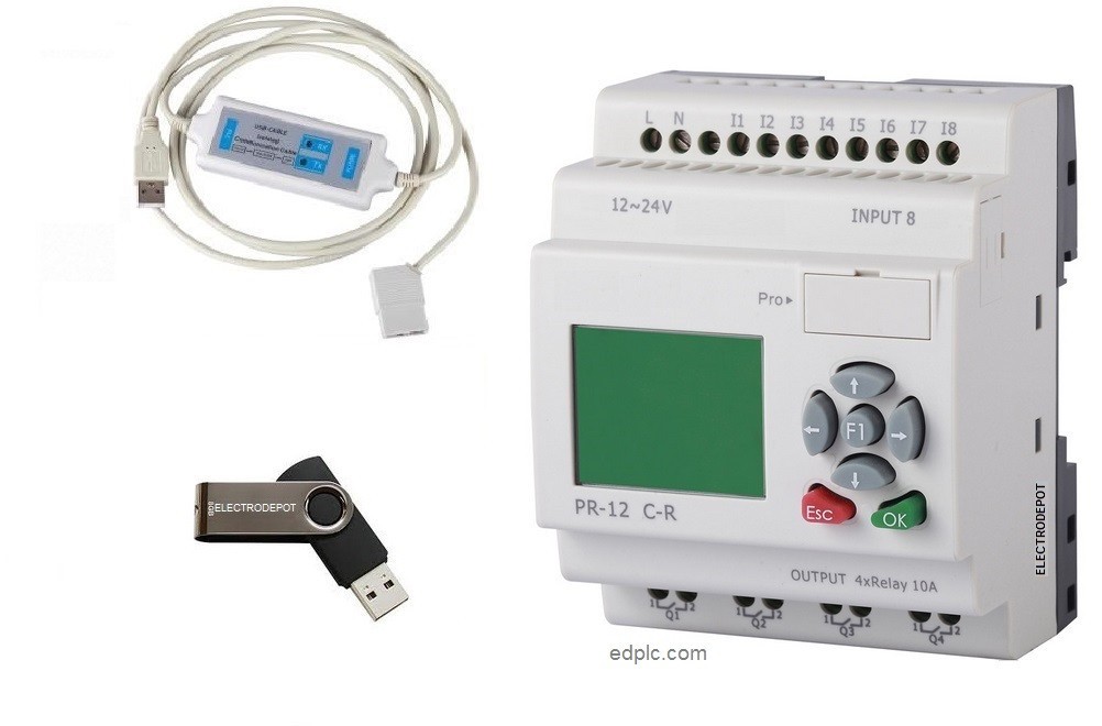 PLC Controller Hydroponic Grow System, Farm Automation 12 I/O 12V 24V