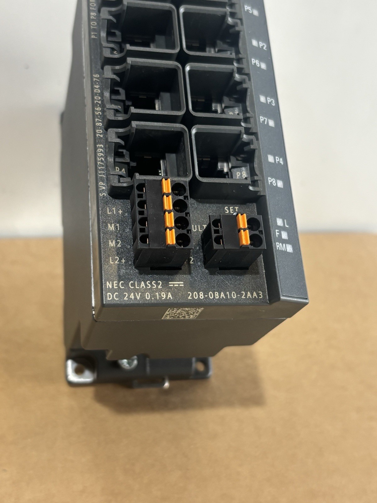 SIEMENS 6GK5208-0BA10-2AA3 SCALE X208 SIMATIC NET INDUSTRIAL ETHERNET SWITCH
