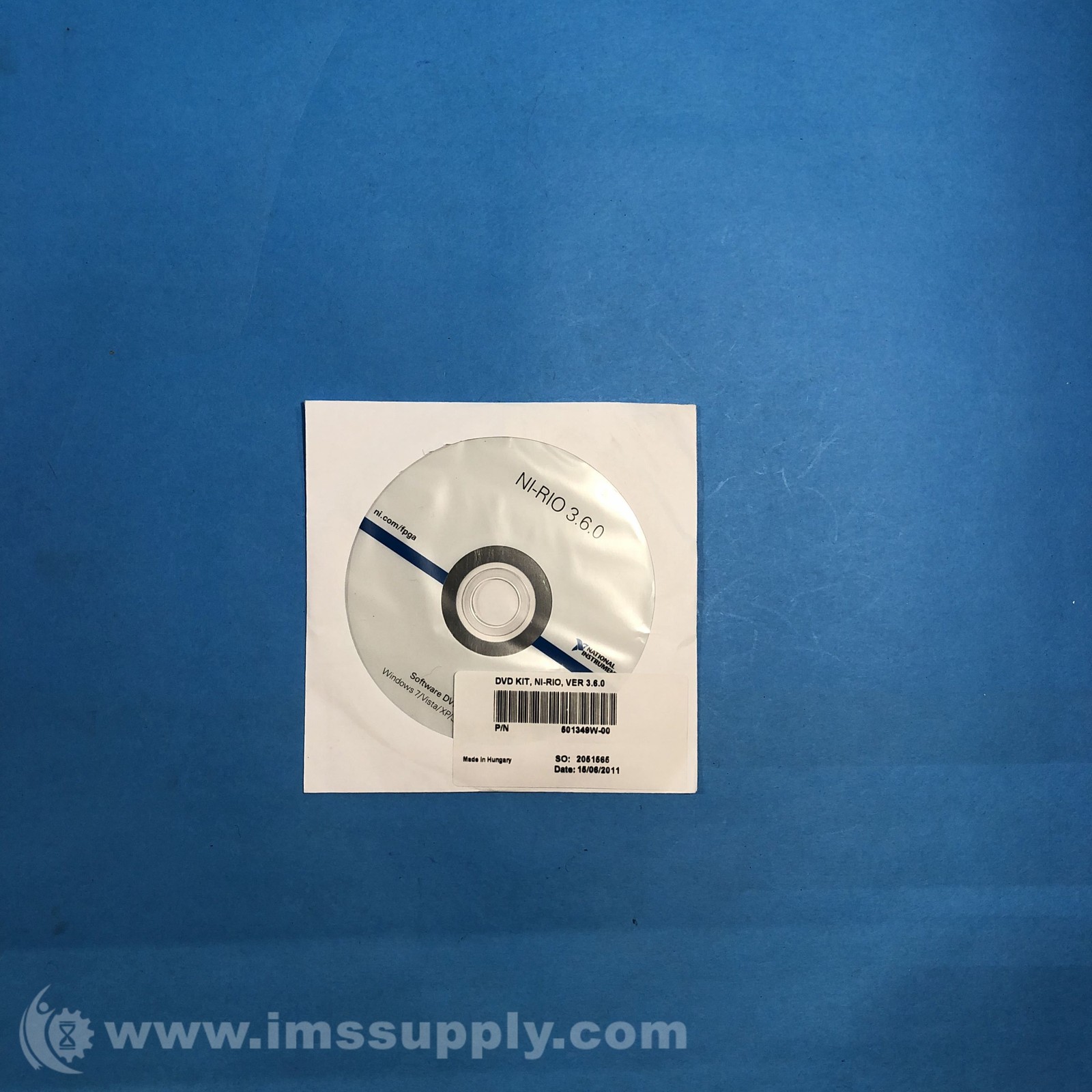National Instruments 501349W-00 Software DVD, NU-RIO, VER 3.6.0 FNFP