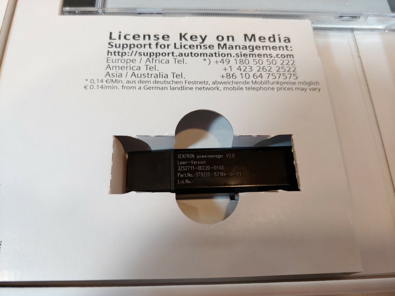 SIEMENS 3ZS2711-0CC20-0YA0 SENTRON Powermanager V2.0 Lean Version – NEW OPEN