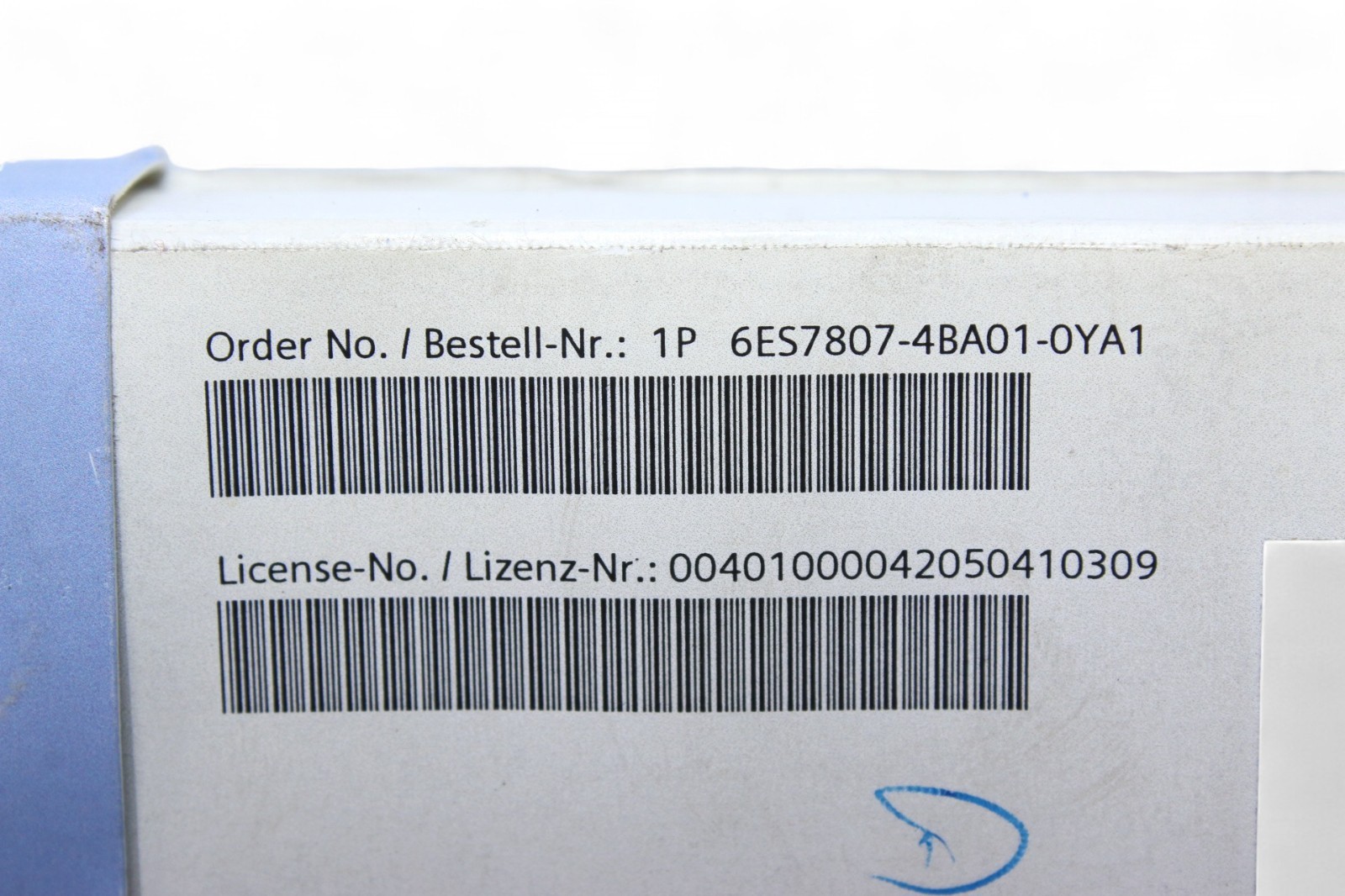 SIEMENS 6ES7807-4BA01-0YA1 SIMATIC S7, PRODAVE MPI/IE V6.0
