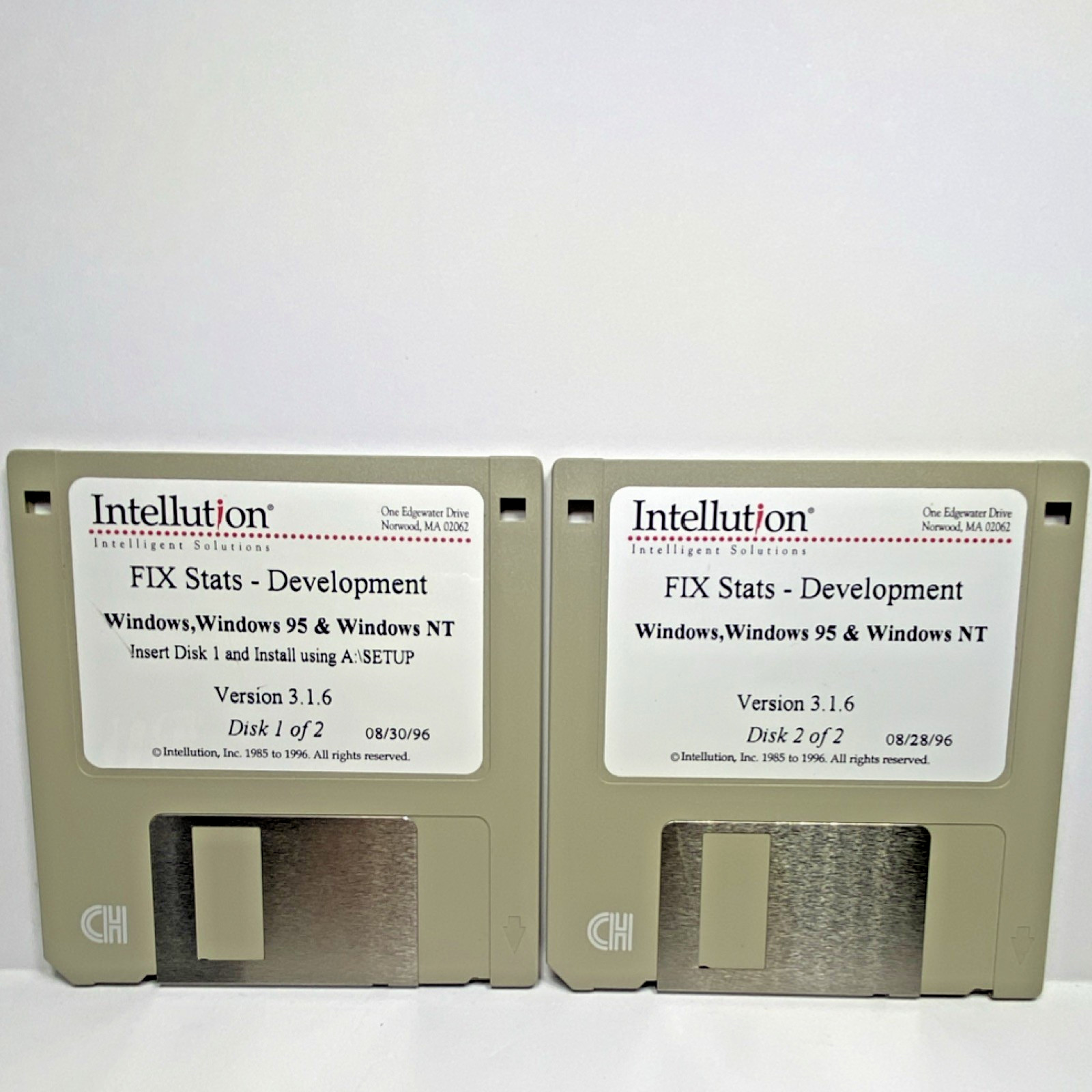 Intellution FIX Stats Dev Software v3.1.6 Windows 95/NT Manual 2 Disks