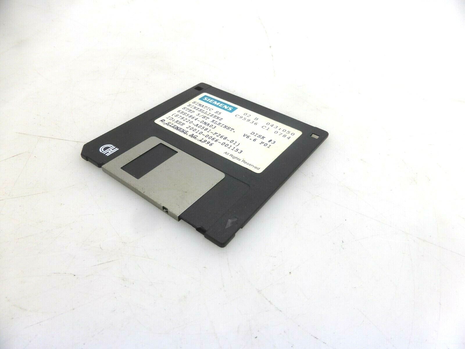 Siemens Simatic S5 Single License STEP 5/ST Smallest. 6ES5 864-0MA03 DISK #1,2,3