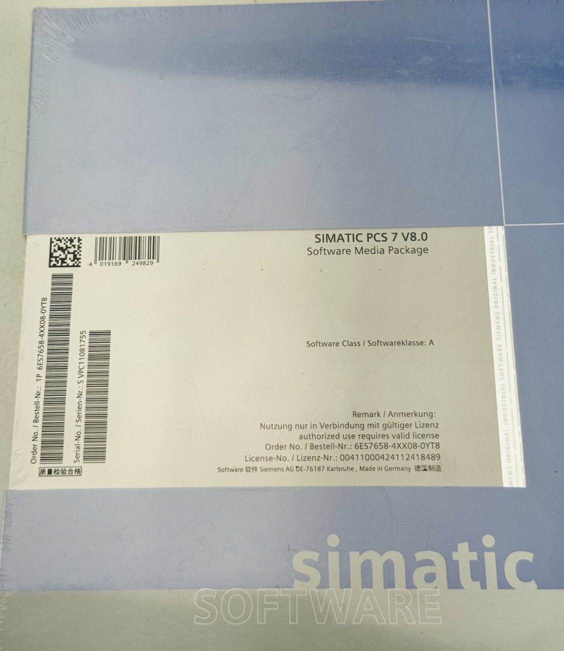 New! SIEMENS 6ES7658-4XX08-0YT8 SIMATIC PCS 7 V8.0 Software Media *WARRANTY*