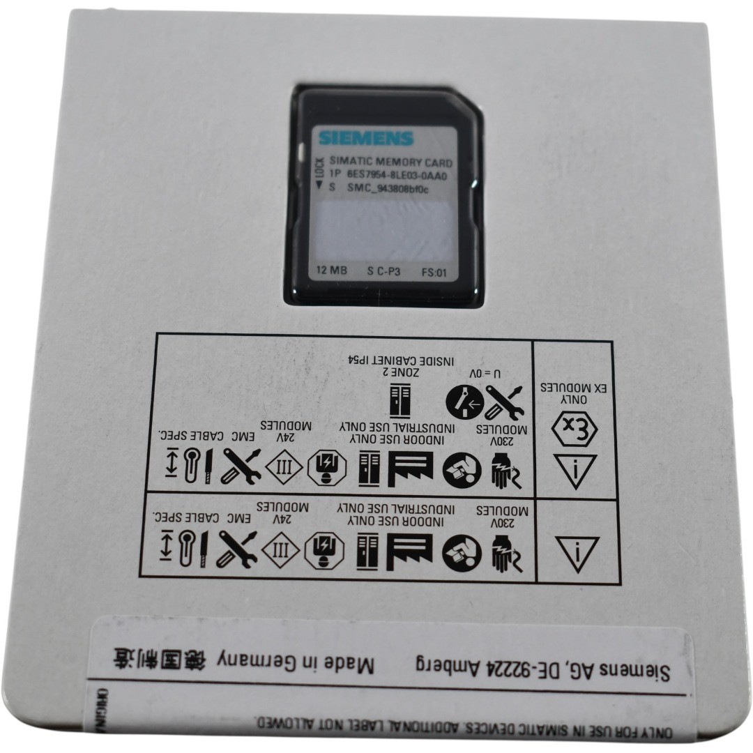 NEW Siemens 6ES7954-8LE03-0AA0 SIMATIC S7 12MB PLC Flash Memory Card