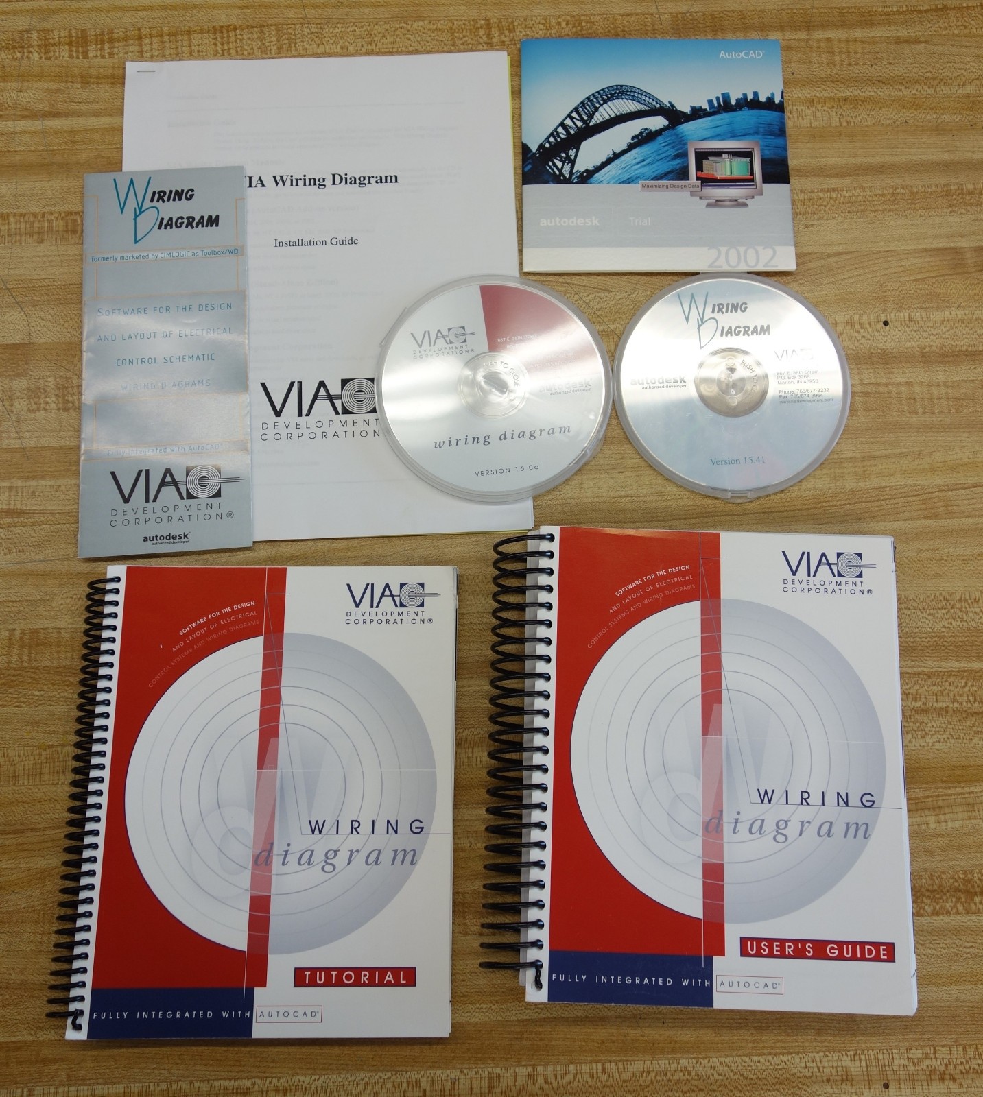AUTOCAD 2002 Trial with VIA Wiring Diagram Electrical Autodesk Software