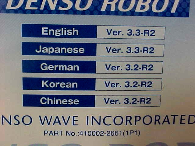 DENSO ROBOT USER MANUALS RC7M SERIES DISC SJ