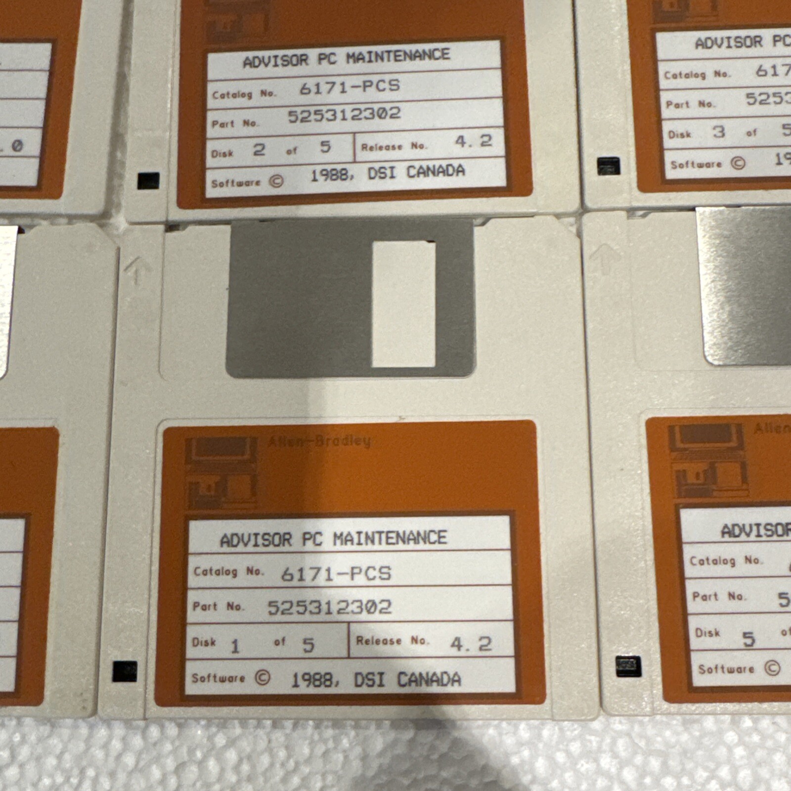 Allen bradley advisor pc sample app floppy disk Set