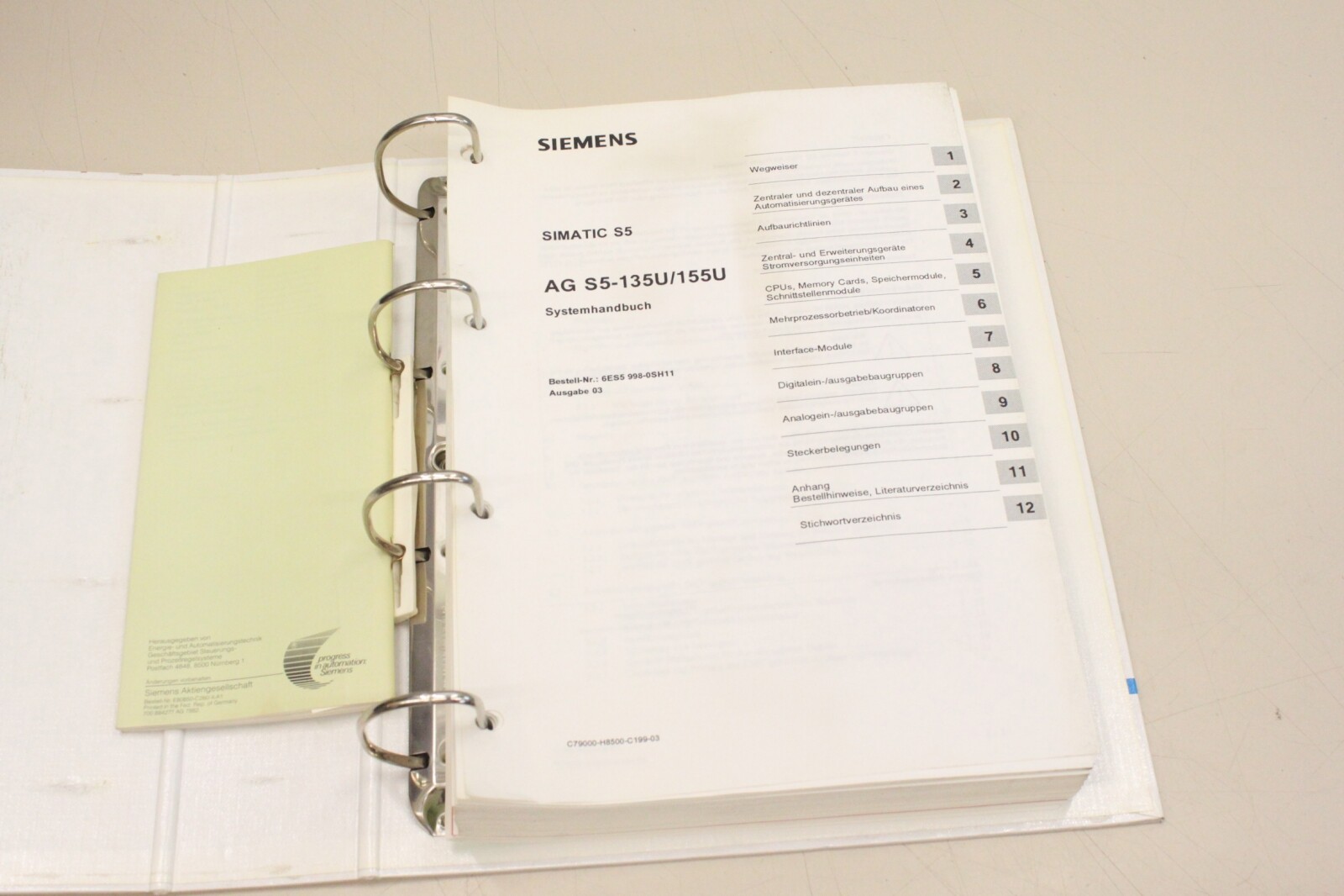 SIEMENS SIMATIC S5 SYSTEMHANDBUCH Handbuch SPS 6ES5998-0SH11