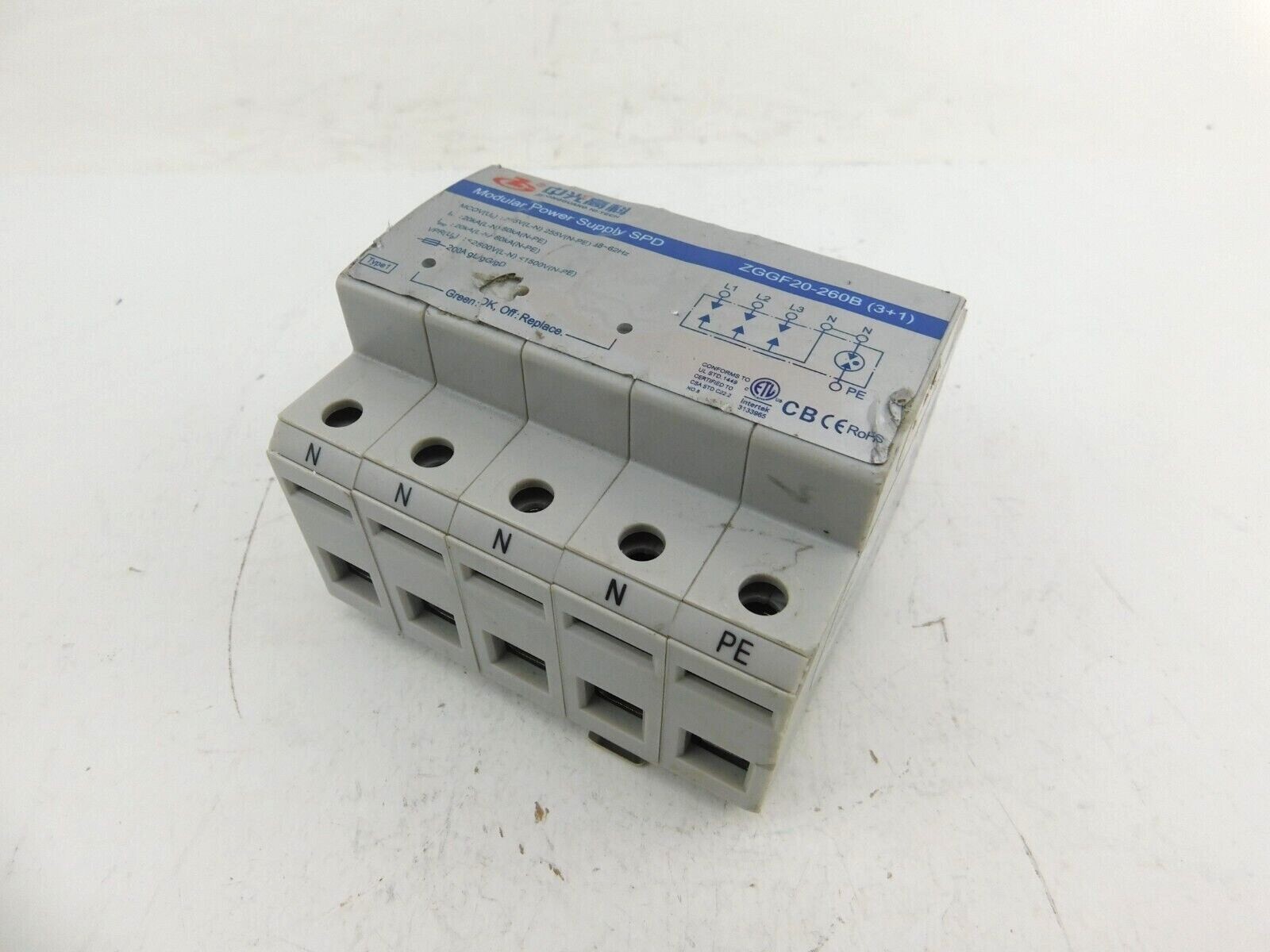 Zhongguang Hi-Tech Netzteil SPD ZGGF20-260B (3+1) In 20kA-60kA Uc:275V-255V