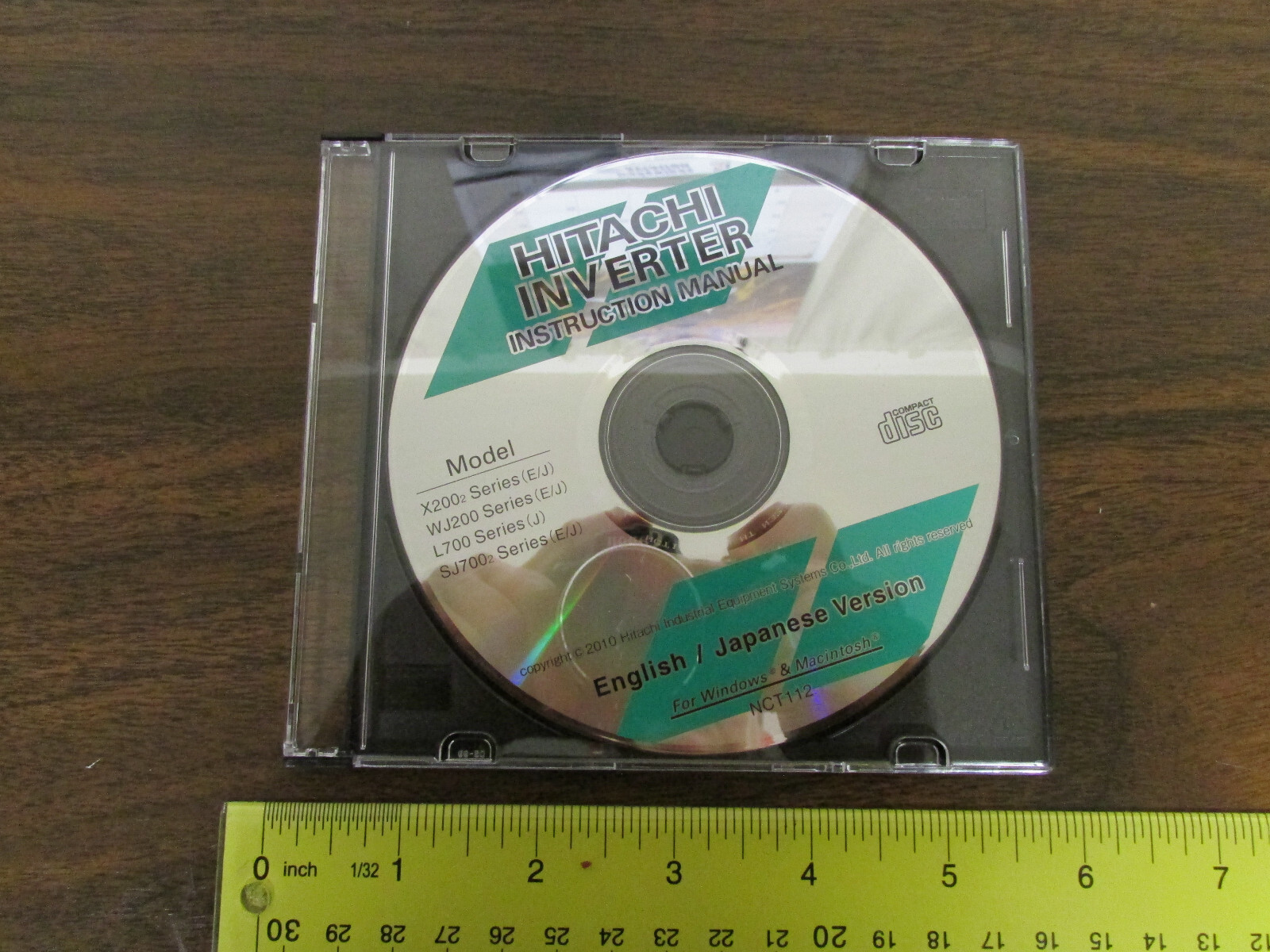 Hitachi NCT112 Inverter Instruction Manual on CD English/Japanese Windows Mac