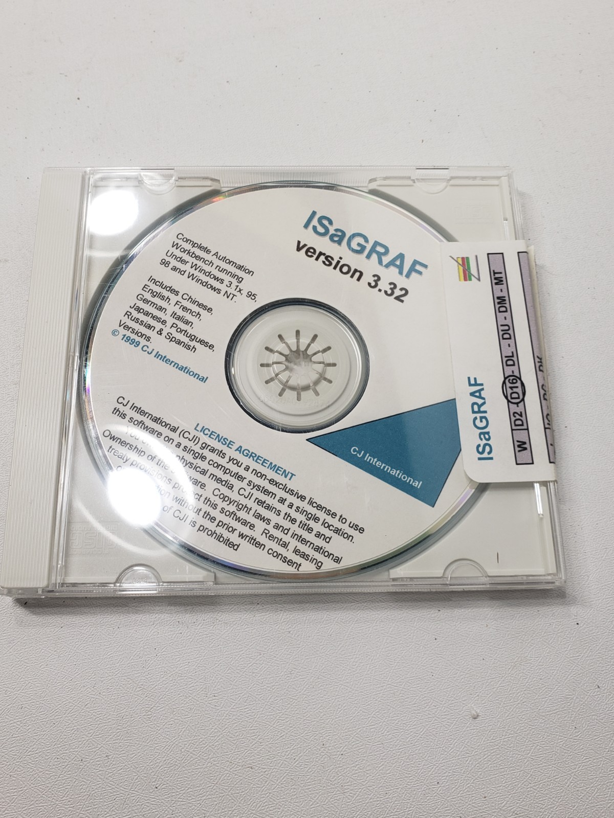 ISaGRAF V3.32 IEC 1131-3 Soft Logic PLC Software CD Manual WD16 Dongle