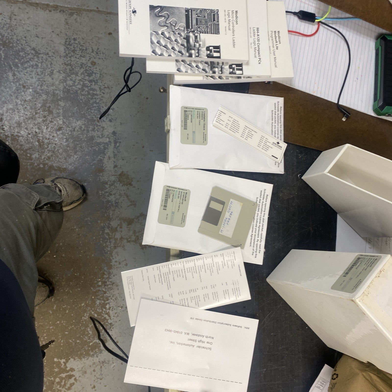 Modsoft Lite PLC Software disks, Version 2.61, for Modicon Micro, 984 Compact
